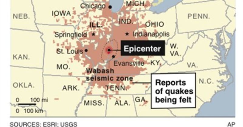 Notable Earthquakes Felt in Chicago