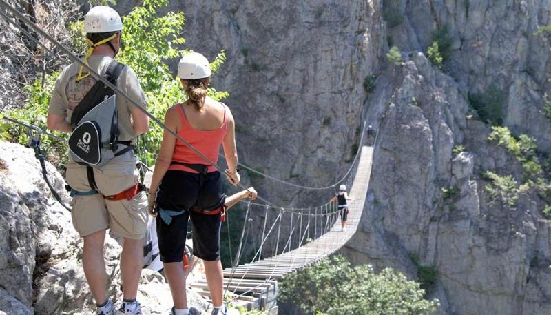 Nelson Rocks, WV — East Coast via ferrata with a sky bridge