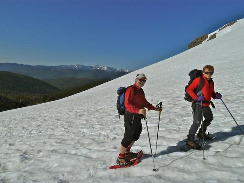 Winter hike (or snowshoe) St. Mary's Glacier