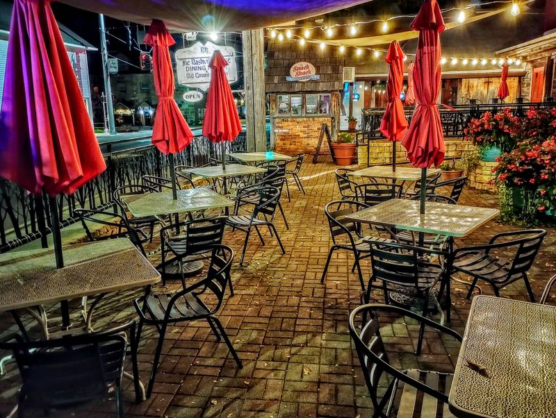 Outdoor Seating In Small Town Sunshine