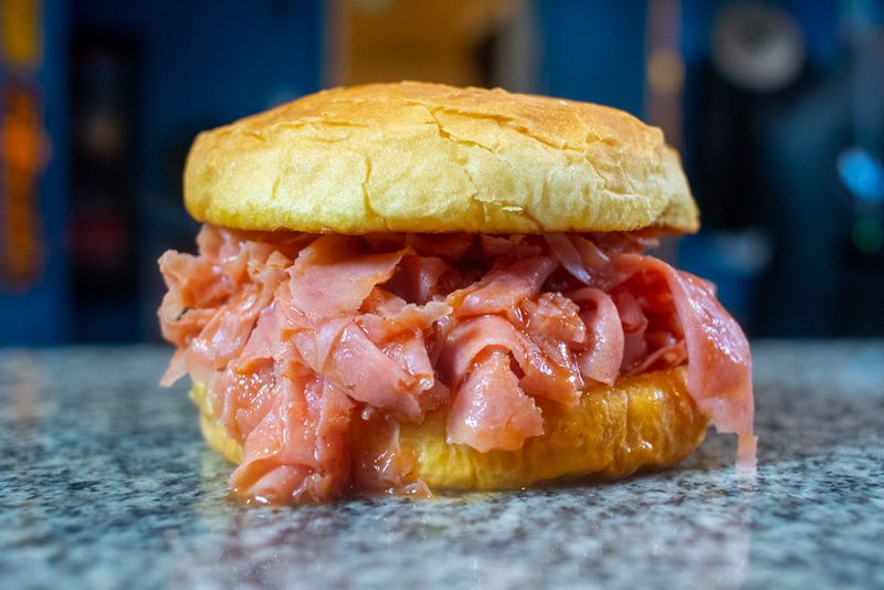 Chipped Chopped Ham Sandwich