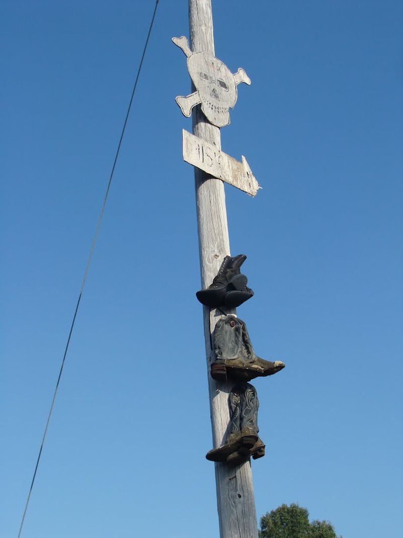 Telephone Pole & Cowboy Boots