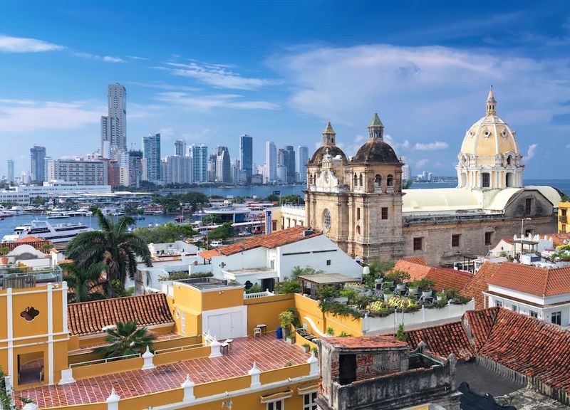 Cartagena, Colombia (Caribbean coast city with beaches nearby)