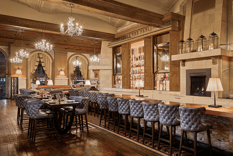 OAK Long Bar + Kitchen at Fairmont Copley Plaza (Boston Back Bay)