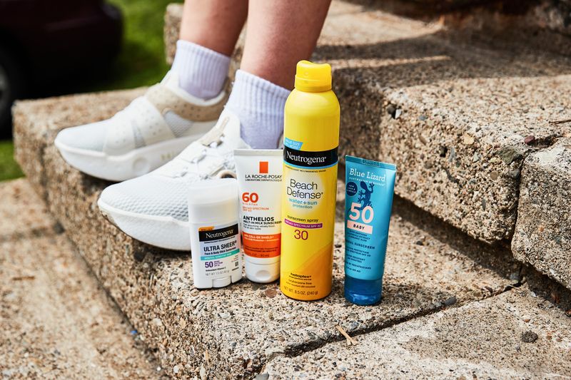 Broad-spectrum, water-resistant sunscreen (SPF that keeps up)