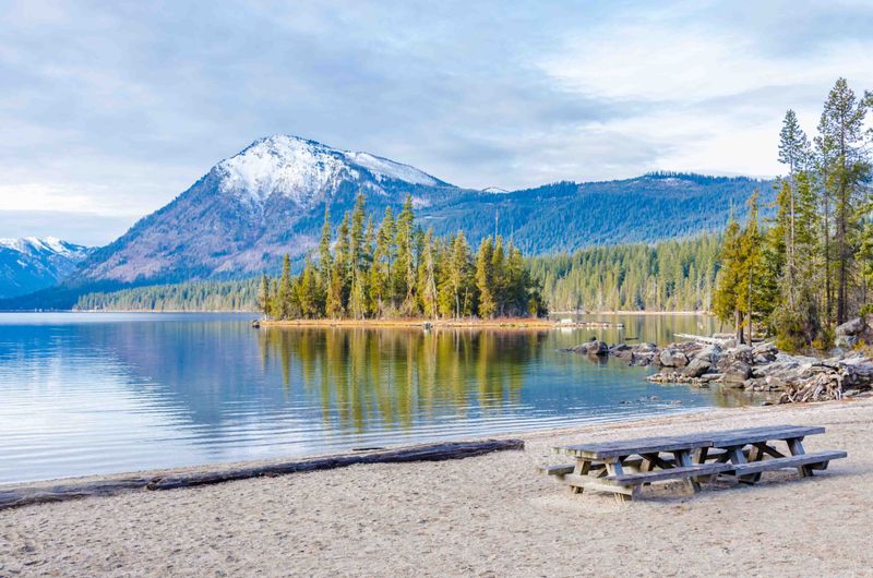 Lake Wenatchee State Park on the Shore