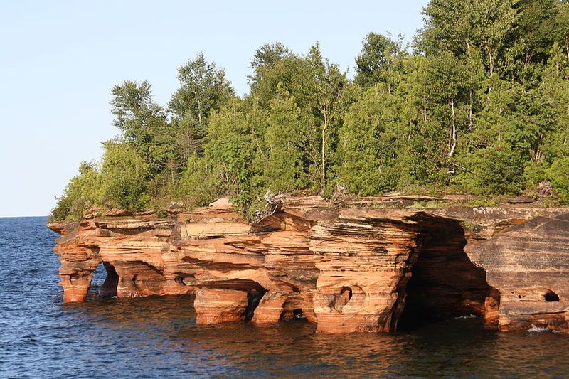 Isle Royale Sea Caves, Wisconsin