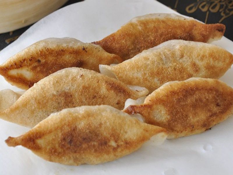Pork and Chive Pan Fried Dumplings