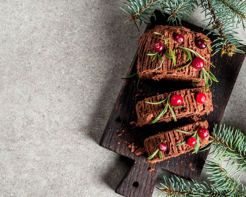 Mini Yule Log Bites