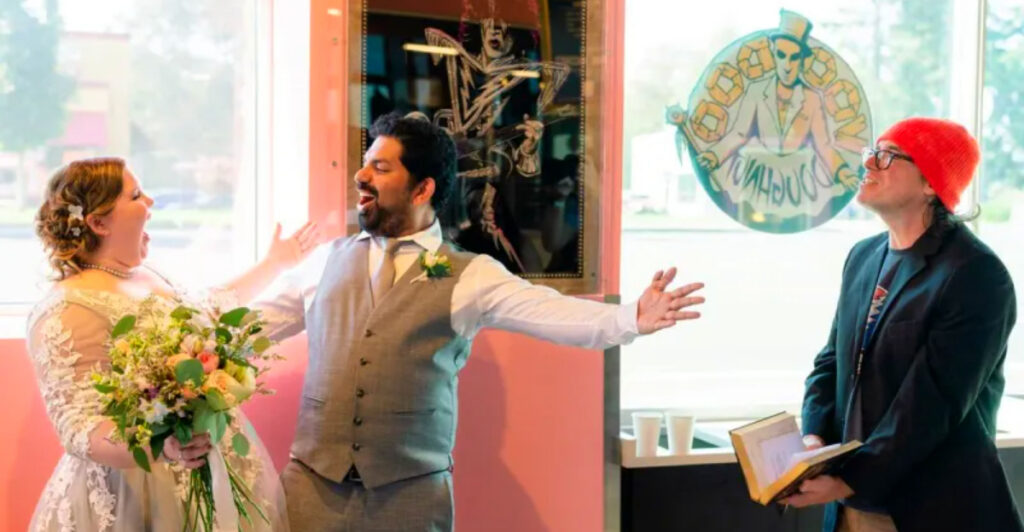 Sprinkles & Rings: How Voodoo Doughnut Doubles as a Wedding Chapel in Portland