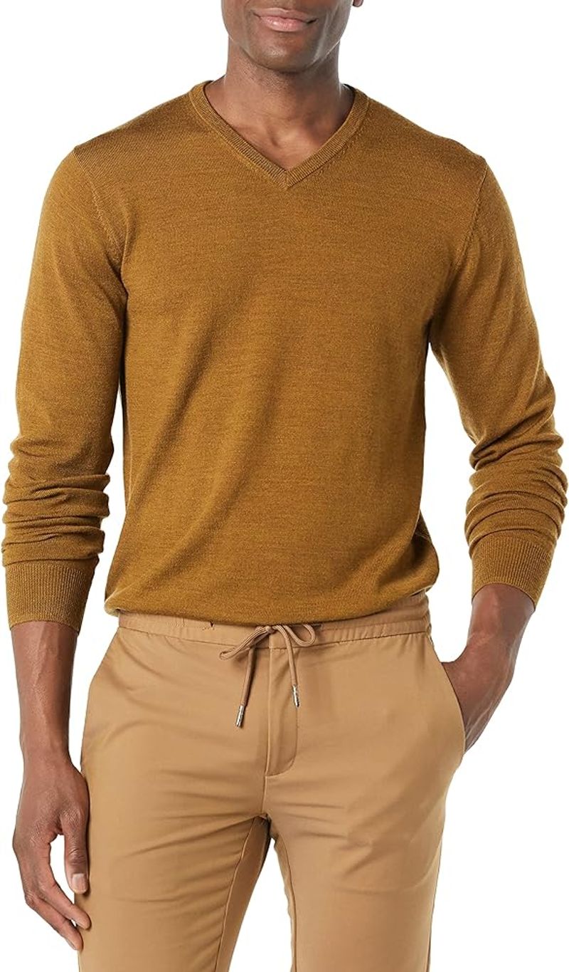 Goodthreads Lightweight Merino Wool V-Neck Sweater