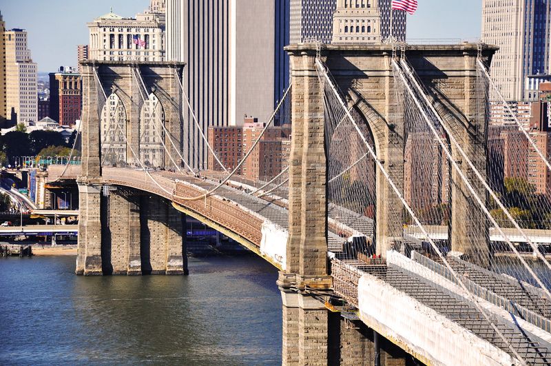 Brooklyn Bridge – Hidden Maintenance Rooms Under the Roadway (New York, NY)