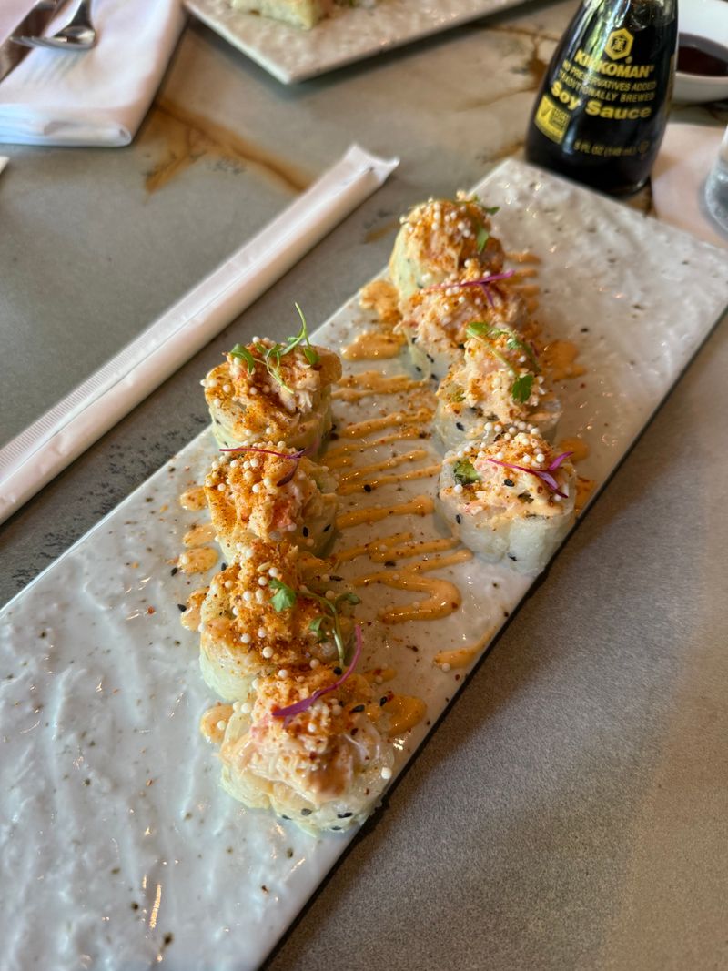 Spicy Salmon Crispy Rice Crush