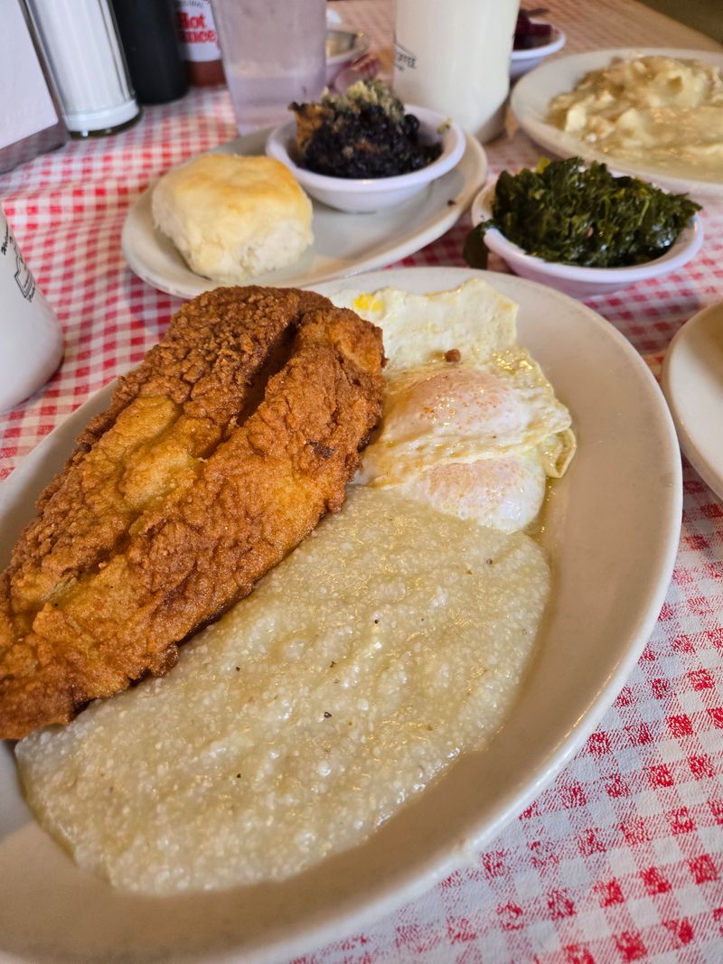 Fried Catfish With Breakfast Fixings