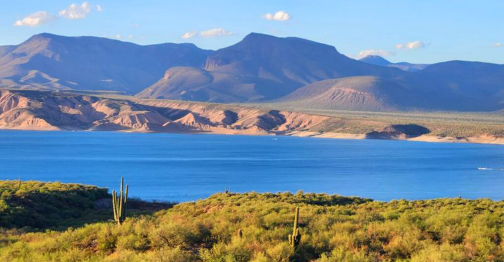 This Arizona Lake Offers Stunning Mountain Views and Crystal-Clear Waters