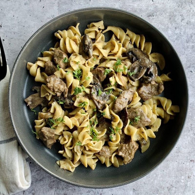 Beef Stroganoff Pasta