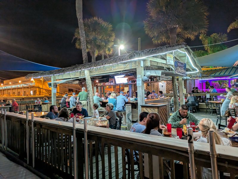 Grills Seafood Deck & Tiki Bar — Port Canaveral (watch the cruise ships)