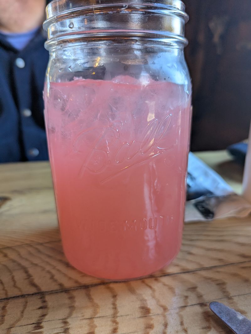 Pink Lemonade in Mason Jars