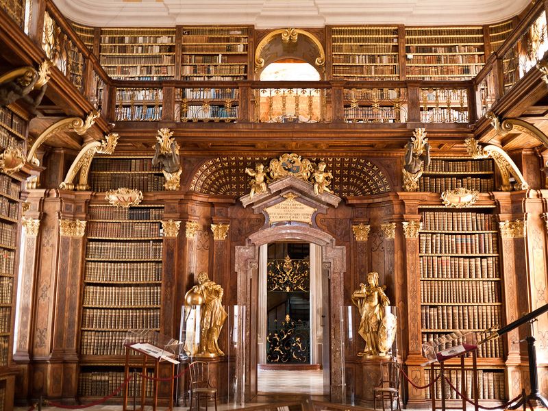 Melk Abbey Library – Melk, Austria