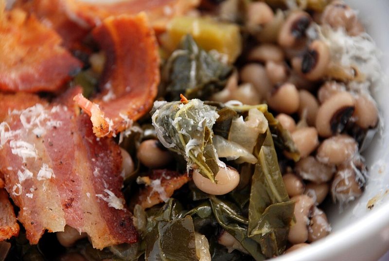 Hoppin’ John with Cracklin’ Cornbread