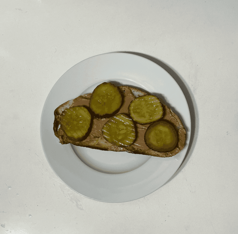 Peanut Butter & Pickle Sandwich