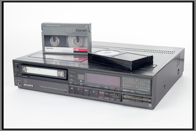 The whir of a VCR fast-forwarding