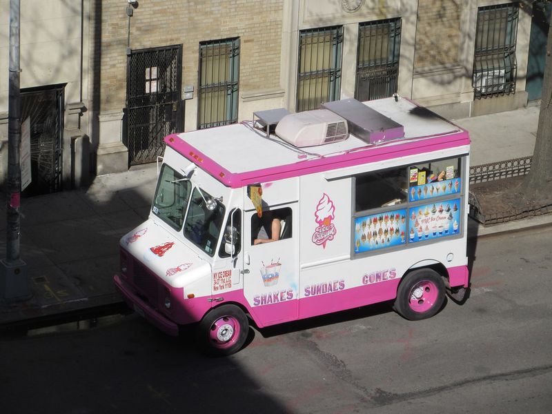 The ice cream truck’s distant chime