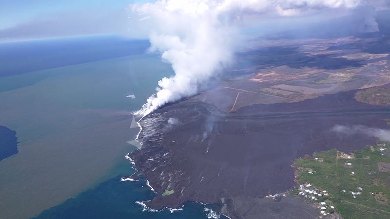 Volcanic Gas Can Travel Downwind