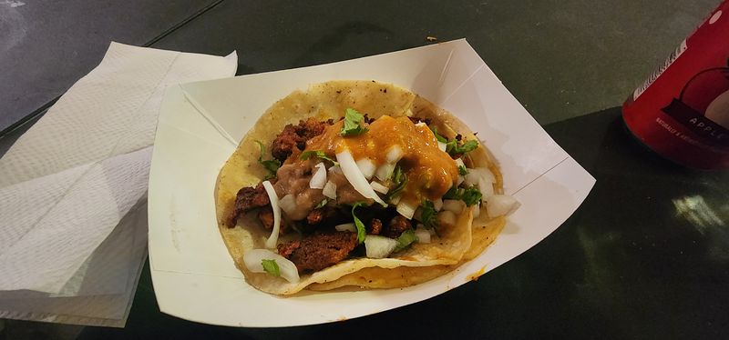 Chorizo Taco With Red Sauce