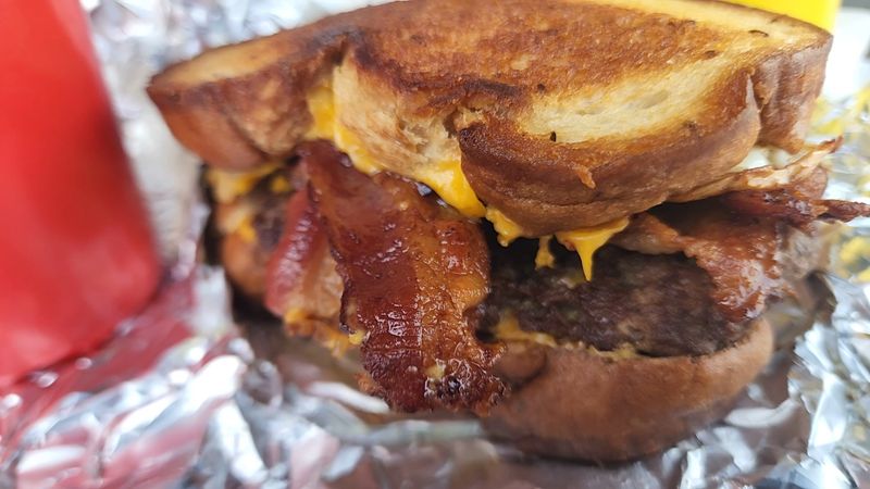 Patty Melt on Toasted Bread