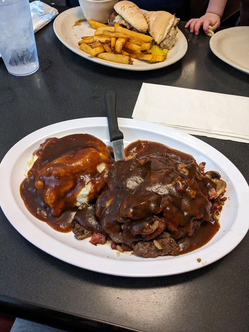Open-Faced Hot Roast Beef Sandwich