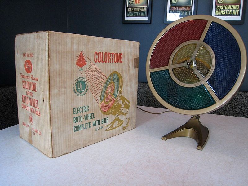 Rotating Color Wheels for Silver Trees