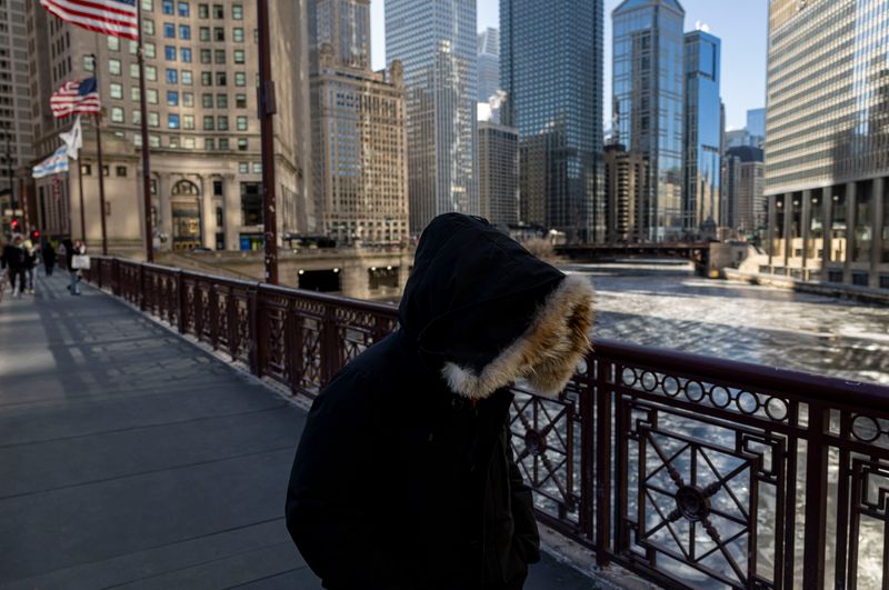 Chicago temperatures and wind chills