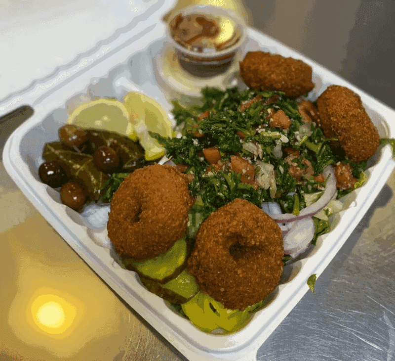 Crispy Falafel Platter With Hummus