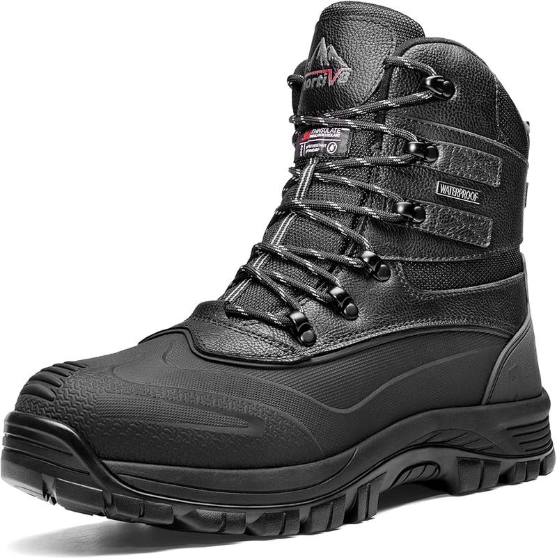 NORTIV 8 Men’s Insulated Waterproof Work Boot