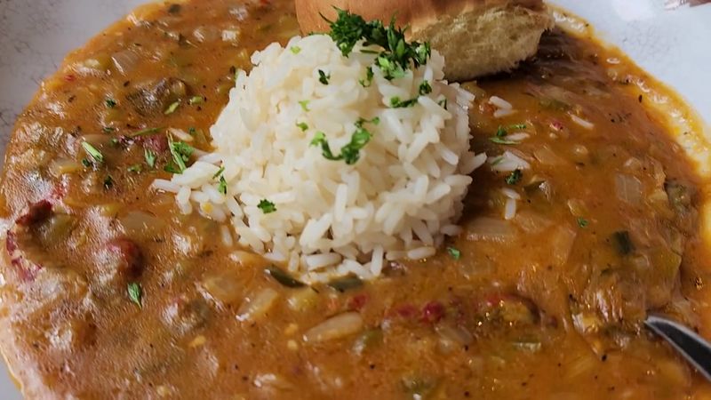Crawfish Étouffée Over Rice