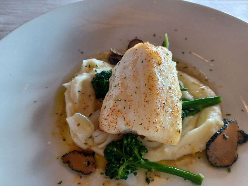 Fresh Grouper With Miso Chili Broccoli