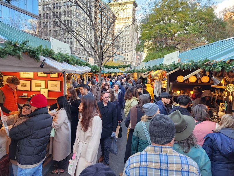 Union Square Holiday Market in New York City, New York