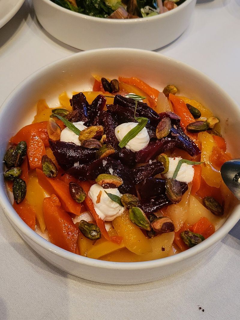 Grilled Carrots with Almond Romesco