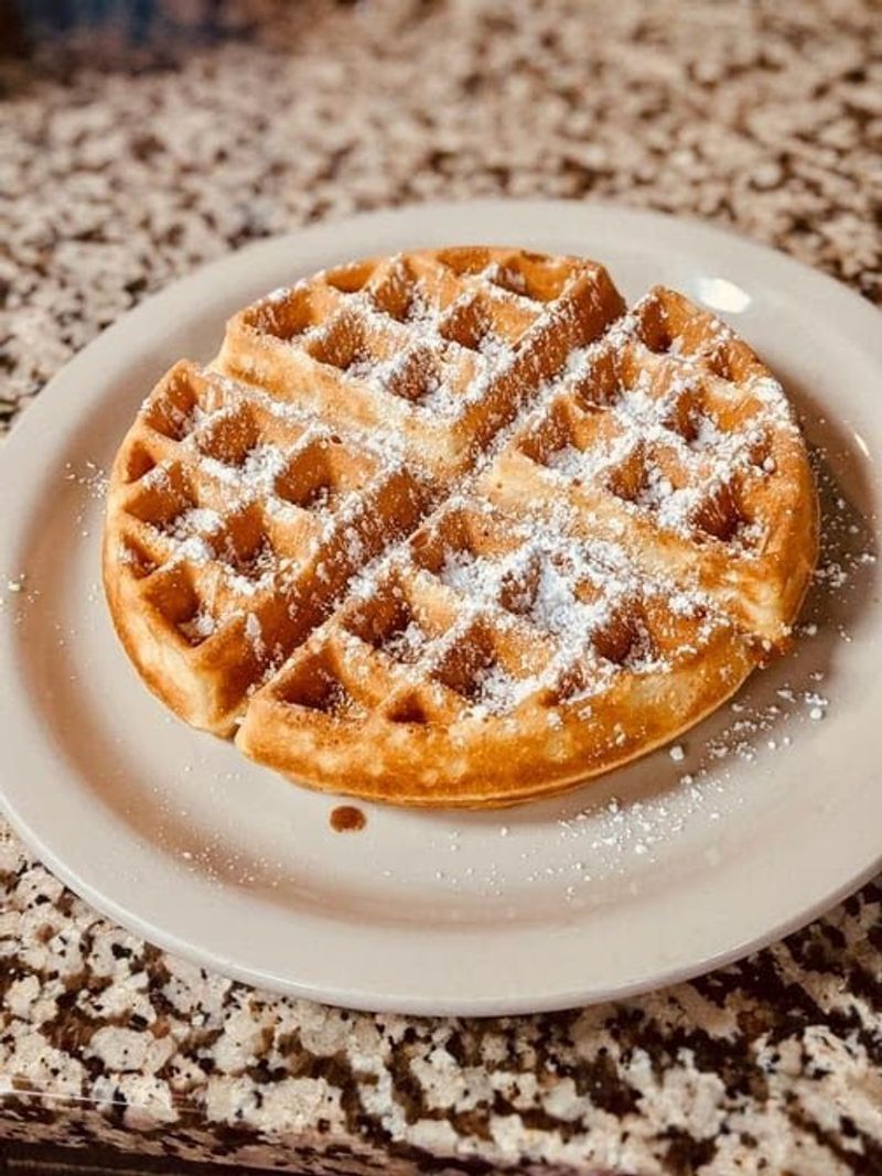 Belgian Waffle with Strawberries