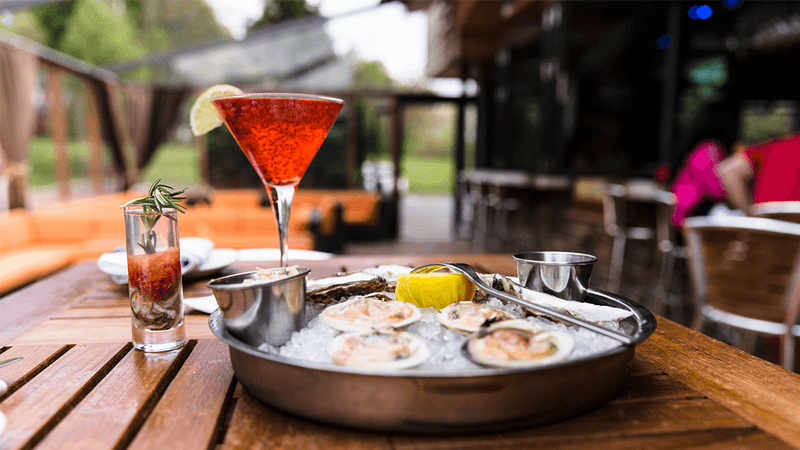 Upscale Casual Vibe and Patio