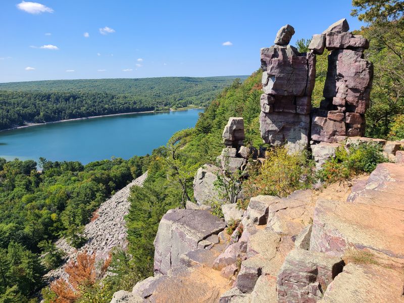 Devil's Lake State Park, Wisconsin — bluff-top views that earn rave reviews