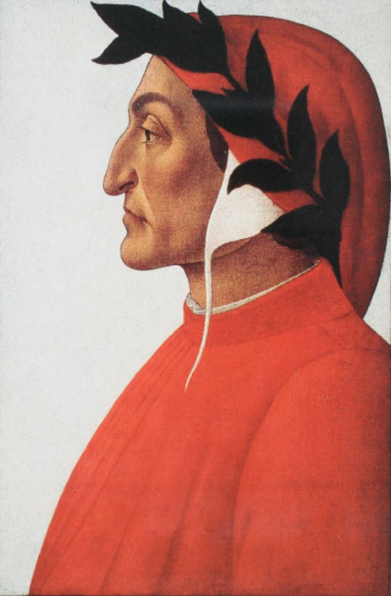 Dante Alighieri (1265–1321, Italy)
