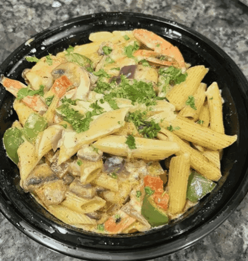 Rasta Pasta with Jerk Chicken