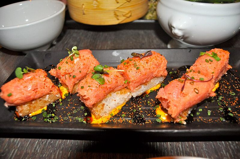 Tuna Tartare or Sushi Rolls