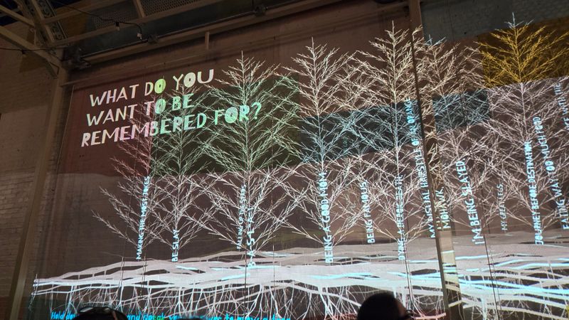 A Friendly Pause Between Downtown Stops