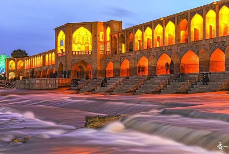 Khaju Bridge, Isfahan, Iran