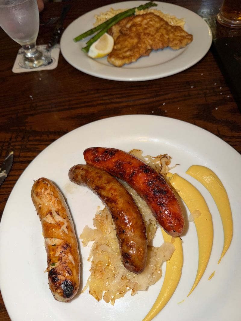 Bratwurst and Sauerkraut Plate