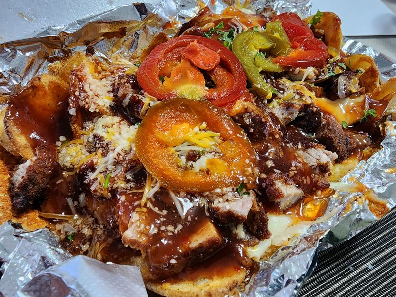 Sticky Pork Nachos Special