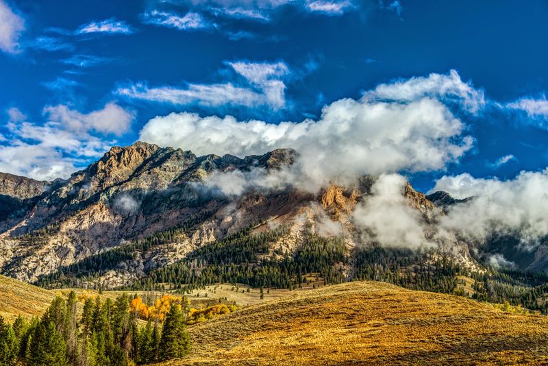 Warning zone along Idaho Highway 75